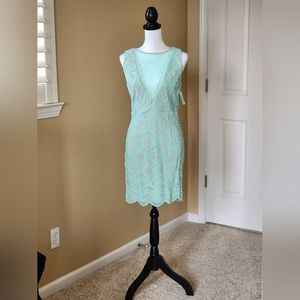 Mint lacey dress
